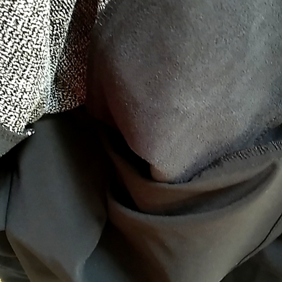 New York & Company Black/Gray Faux Leather Business Dress. Size  0 - Picture 9 of 11